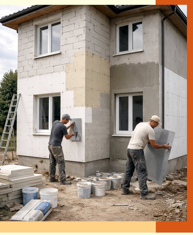 Утепление дома из газобетона в Пыти-Яхах от 4273 руб./м² — заказать у ТепломастерПть